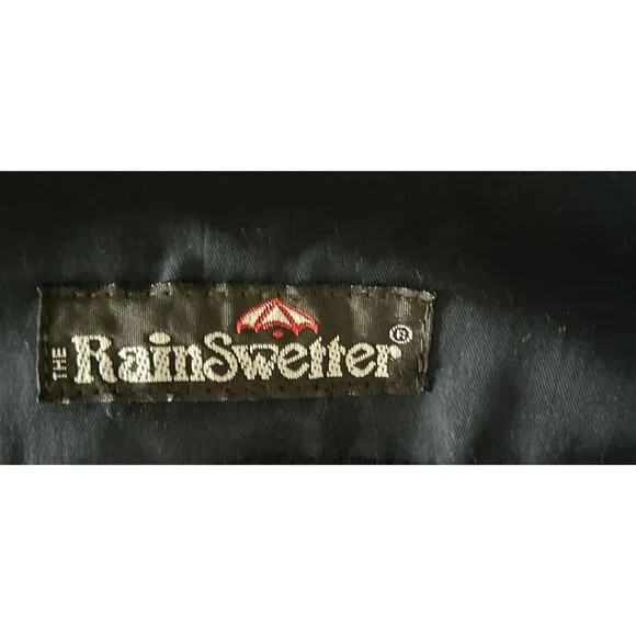 RainSweater Navy Blue Crewneck Pullover Sweater With Reinforced Shoulder Panels - Picture 6 of 6